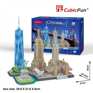 CUBIC FUN PUZZLE 3D CITY LINE NEW YORK CITY - MC255H 2