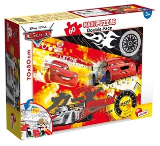 LISCIANI PUZZLE DWUSTRONNE SUPERMAXI 60 EL.CARS