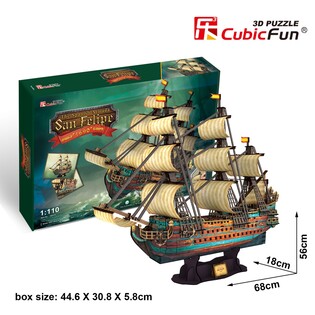 CUBIC FUN PUZZLE 3D ŻAGLOWIEC THE SPANISH ARMADA-SAN FELIPE - T4017H 2