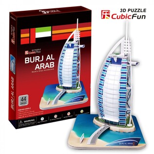 CUBIC FUN PUZZLE 3D WIEŻOWIEC BURJ AL. ARAB - C065H 3