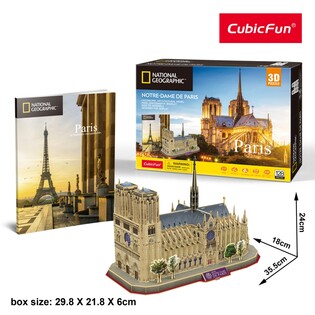 CUBIC FUN PUZZLE 3D NATIONAL GEOGRAPHIC NOTRE DAME
 2