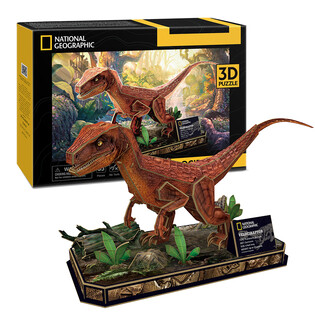 CUBIC FUN PUZZLE 3D NATIONAL GEOGRAPHIC WELOCIRAPTOR 2