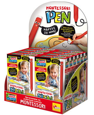 LISCIANI MONTESSORI PEN DŁUGOPIS Z 32 TABLICZKAMI 5