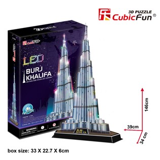 CUBIC FUN PUZZLE 3D LED BURJ KHALIFA 136 EL. - L133H 4