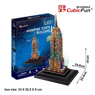 CUBIC FUN PUZZLE 3D LED EMPIRE STATE BUILDING - L503H. 2