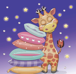 DIAMOND DOTZ DOTZ BOX GIRAFFE PILLOW 4