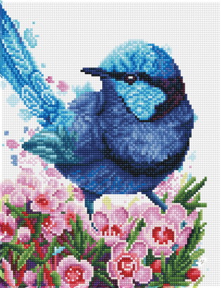 DIAMOND DOTZ ADULTS SPLENDID FAIRY WREN 2