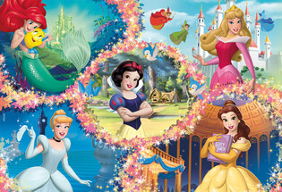 LISCIANI DISNEY PUZZLE DF MAXIFLOOR 2X60 PRINCESS 2