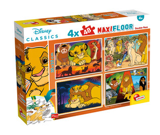 LISCIANI DISNEY PUZZLE MAXIFLOOR 4 X 48 KRÓL LEW
