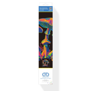 DIAMOND DOTZ ADULTS FLOCKED NEON MUSHROOMS