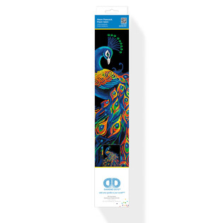 DIAMOND DOTZ ADULTS FLOCKED NEON PEACOCK