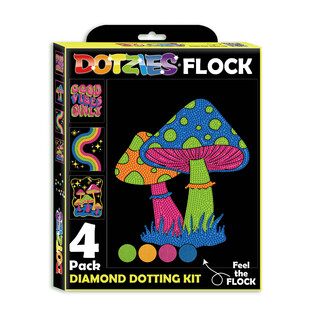 DIAMOND DOTZ ADULTS FLOCKED NEON GOOD VIBES