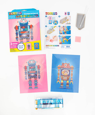 DIAMOND DOTZ DOTZ BY NUMBER ROBOT GAMES 2