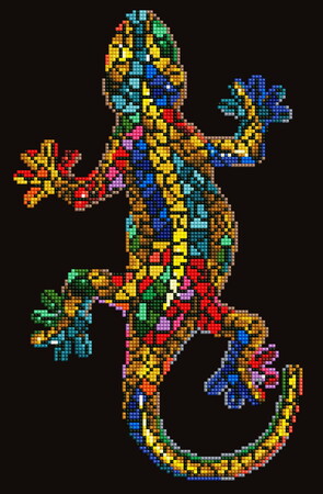 DIAMOND DOTZ ADULTS GEKKO PAUA WITH FRAME 2