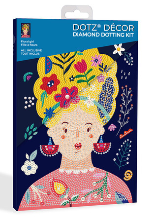 DIAMOND DOTZ ADULTS FLORAL GIRL