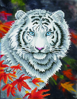 DIAMOND DOTZ ADULTS WHITE TIGER IN AUTUMN 2