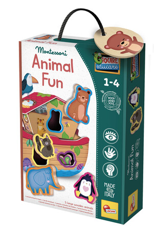 LISCIANI MONTESSORI BABY WOOD ANIMAL FUN