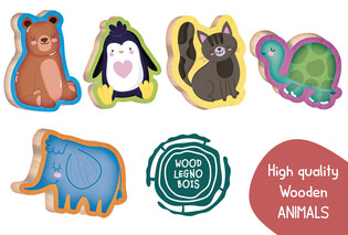 LISCIANI MONTESSORI BABY WOOD ANIMAL FUN 3