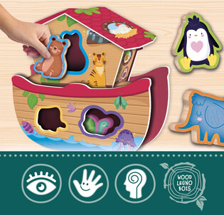 LISCIANI MONTESSORI BABY WOOD ANIMAL FUN 4