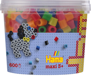 HAMA MAXI MIX KOLORÓW W POJEMNIKU (600)
