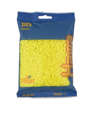 HAMA MIDI JASNOŻÓŁTE KORALIKI W WORECZKU (3000)
