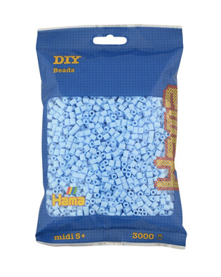 HAMA MIDI BŁĘKITNE KORALIKI W WORECZKU (3000)
