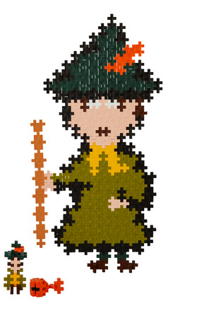 PLUS-PLUS PUZZLE BY NUMBER MUMINKI TUBA WŁÓCZYKIJ - 270 ELEMENTÓW 2