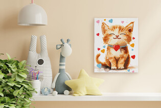 DIAMOND DOTZ ADULTS CANVA DARLING KITTY
 3