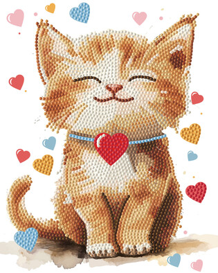 DIAMOND DOTZ ADULTS CANVA DARLING KITTY
 4
