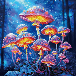 DIAMOND DOTZ ADULTS CANVA MUSHROOM MOONLIGHT
 4