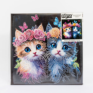 DIAMOND DOTZ ADULTS CANVA FLORAL CROWN KITTENS
 2
