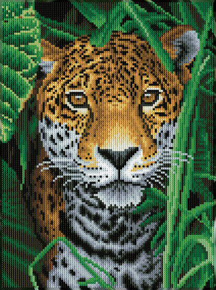 DIAMOND DOTZ ADULTS CANVA JAGUAR JUNGLE
 4