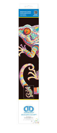 DIAMOND DOTZ ADULTS FLOCKED NEON PATCHWORK GECKO
 2