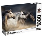 LISCIANI PUZZLE ADULTS KONIE W GALOPIE 1000 ELEMENTÓW
