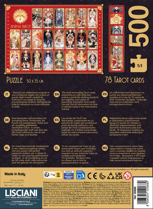 LISCIANI PUZZLE ADULTS I KARTY TAROTA ANIMA 500 ELEMENTÓW 6