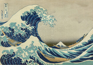 LISCIANI PUZZLE ADULTS I ZESTAW PODARUNKOWY FALA HOKUSAI 500 ELEMENTÓW 2