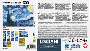 LISCIANI PUZZLE ADULTS I ZESTAW PODARUNKOWY VAN GOGH 500 ELEMENTÓW 5