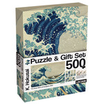LISCIANI PUZZLE ADULTS I ZESTAW PODARUNKOWY FALA HOKUSAI 500 ELEMENTÓW